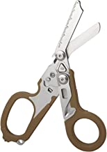 6 in 1 Raptor Response Shears, Multi Tool Shears, Tactical Folding with Strap Cutter and Glass Breaker, Black with Holster
